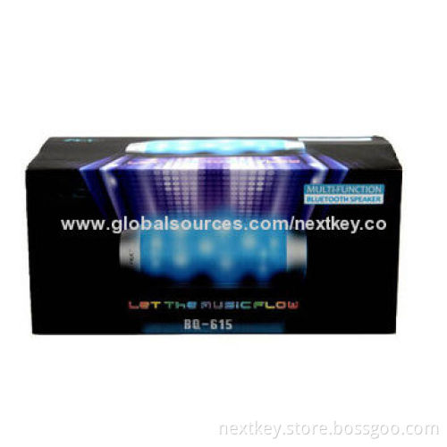 Good Quality Wireless Bluetooth Speaker with LED Light, Sized 185 x 67 x 67mm, 8 Hours Working TimeNew
